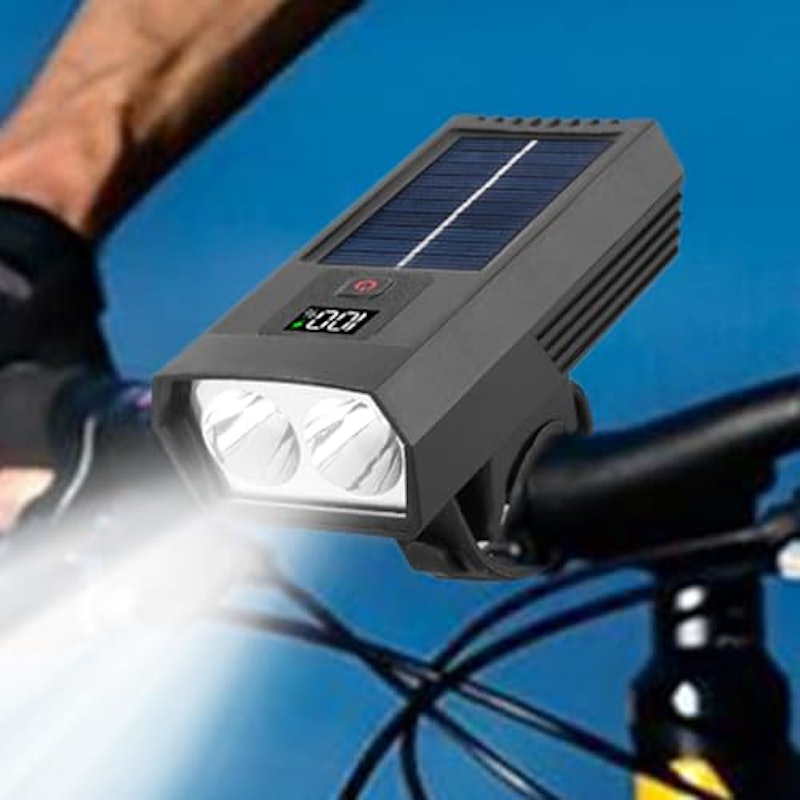 自転車ソーラーヘッドライト 3