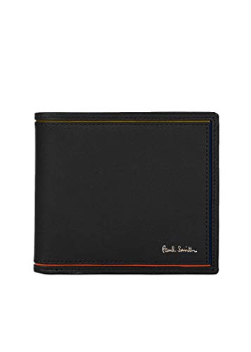 在庫限りPaul Smith ストライプポイント2 レザー 二つ折り 財布