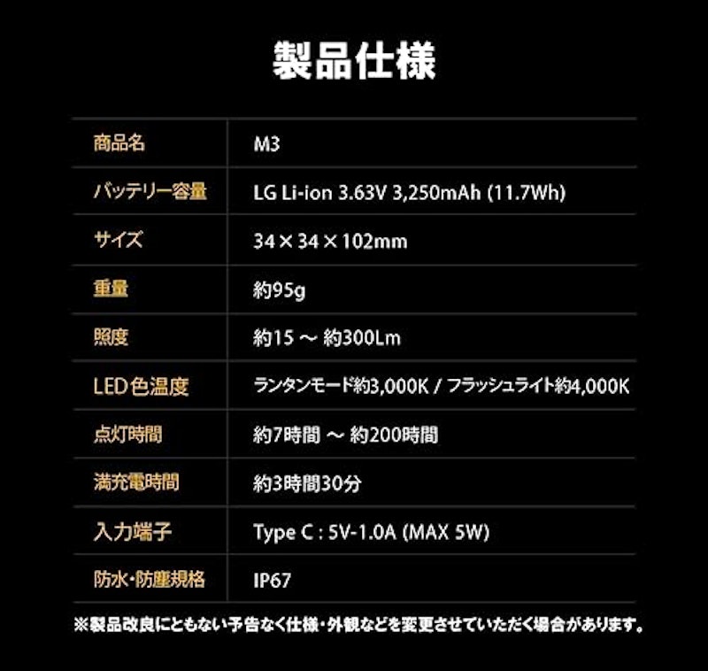 M3 ランタン 7