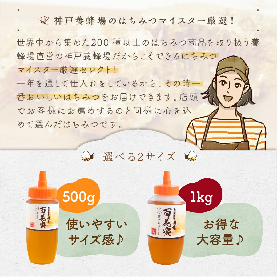 純粋はちみつ国産百花蜜 10
