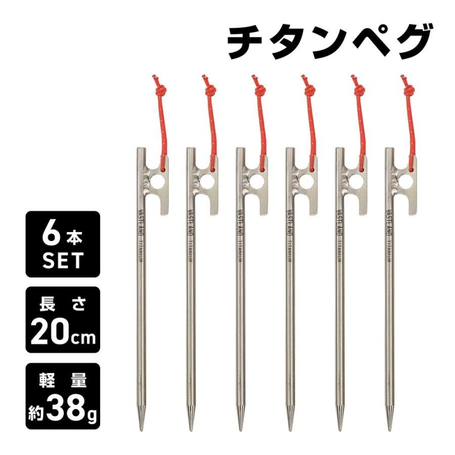 ホールアース チタンペグ 300mm 5本セット×2 税込定価合計25,960円 ホールアース チタンペグ 300mm 5本セット×2 税込定価合計25,960円