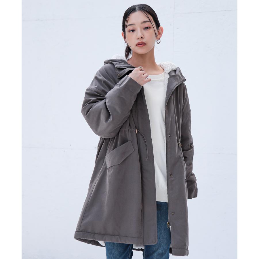 裏ボア撥水モッズコート 4
