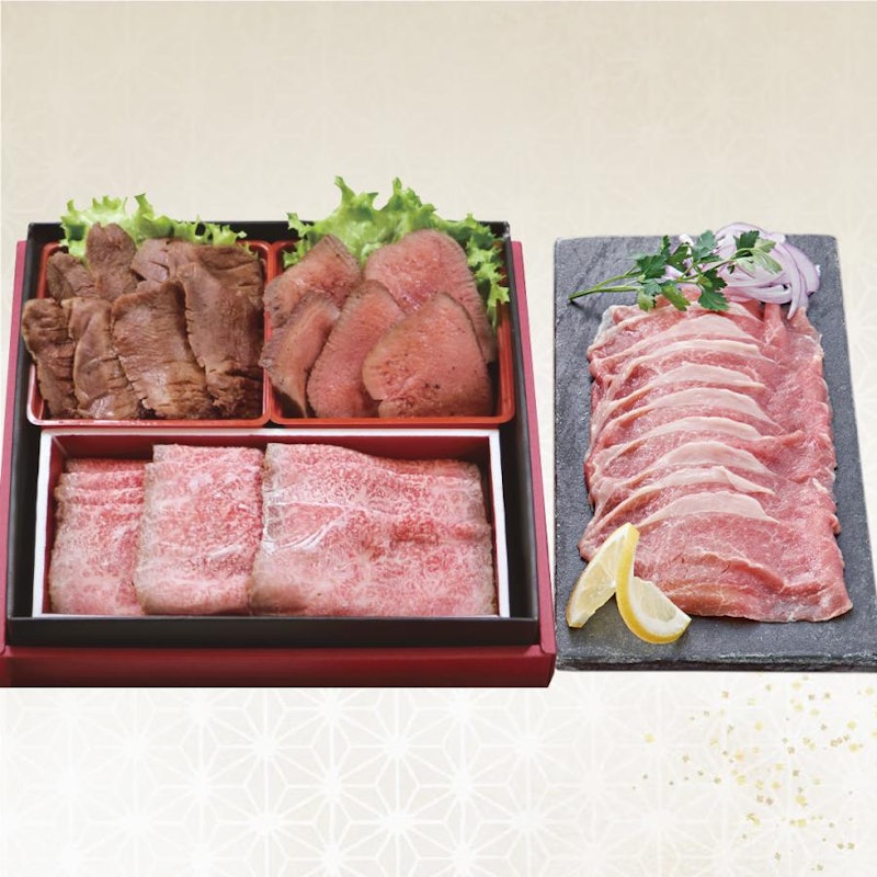 仙台牛ローストビーフと牛たんの肉おせち 1