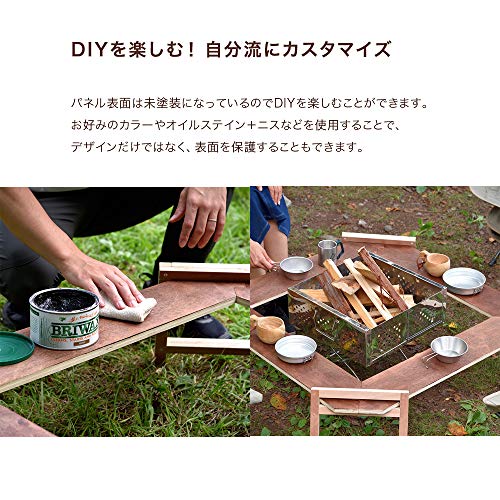 パネル式木製囲炉裏テーブル 6