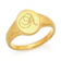 ユベール三井 K18 Initial Signet Ring 1