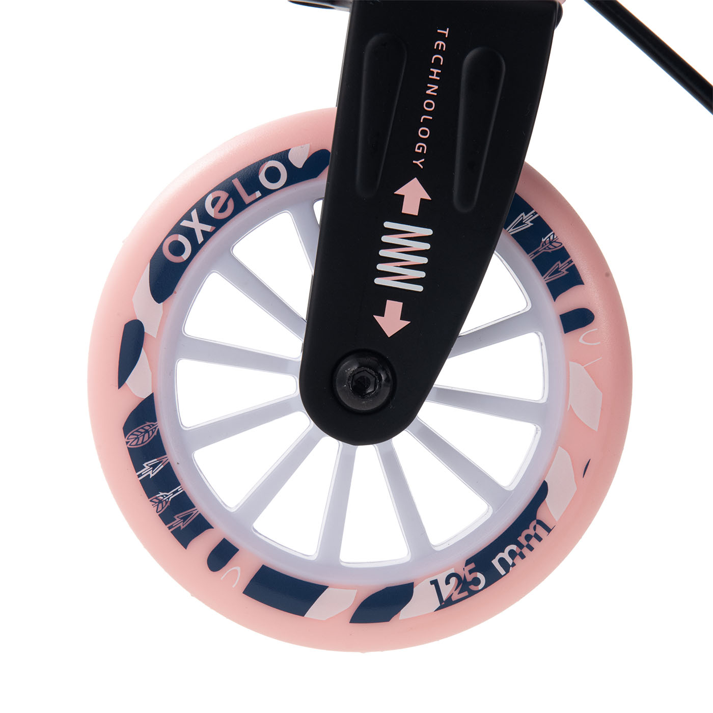 新品未使用　デカトロン　OXELO キックボード　ローズピンク　稀少品 OXELO (オクセロ) キックスケーター Mid 9 CN ビューティ