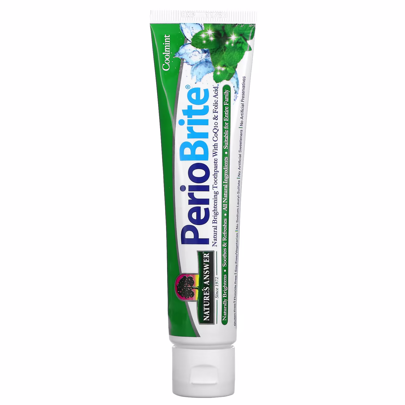 PerioBrite ナチュラルブライトニング歯磨き粉 クールミント 1