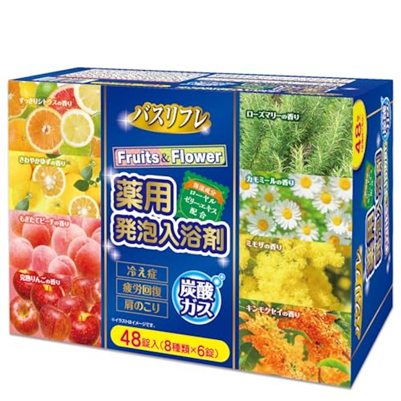 薬用発泡入浴剤 フルーツ&フラワー 1