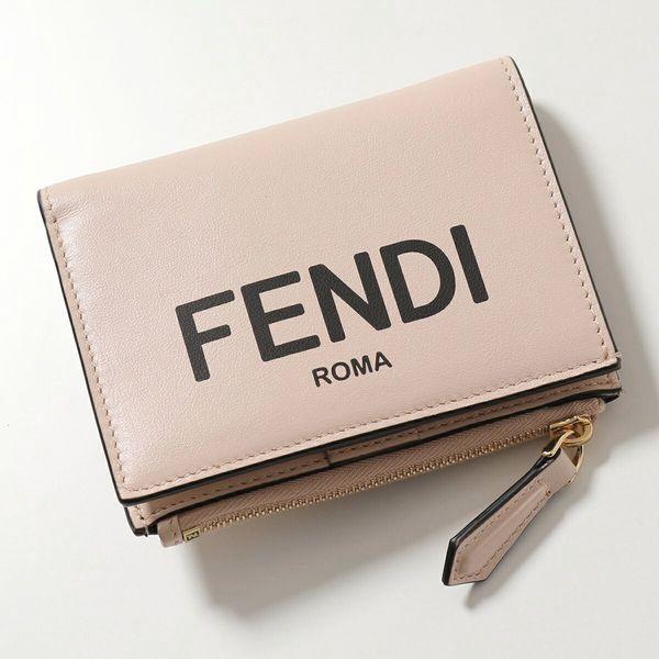 ブランド財布 FENDI FENDI フェンディ ロゴ マイクロ 三つ折り財布 ブランド レディース