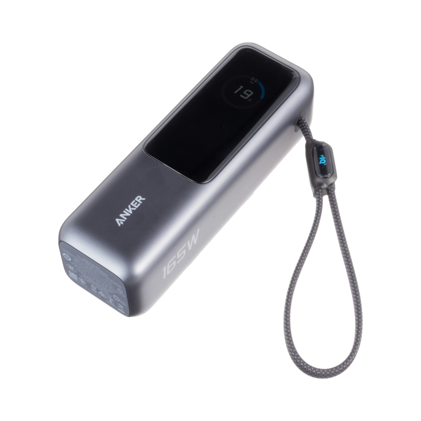 Anker Power Bank 25000mAh モバイルバッテリー シルバー Anker Power Bank （25000mAh, Built-In & 巻取り式USB-Cケーブル
