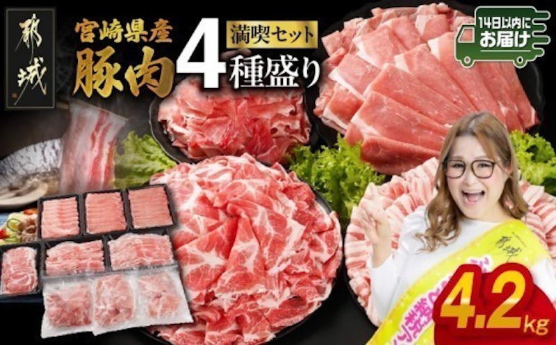 宮崎県産豚肉たっぷり4.2kgセット 1