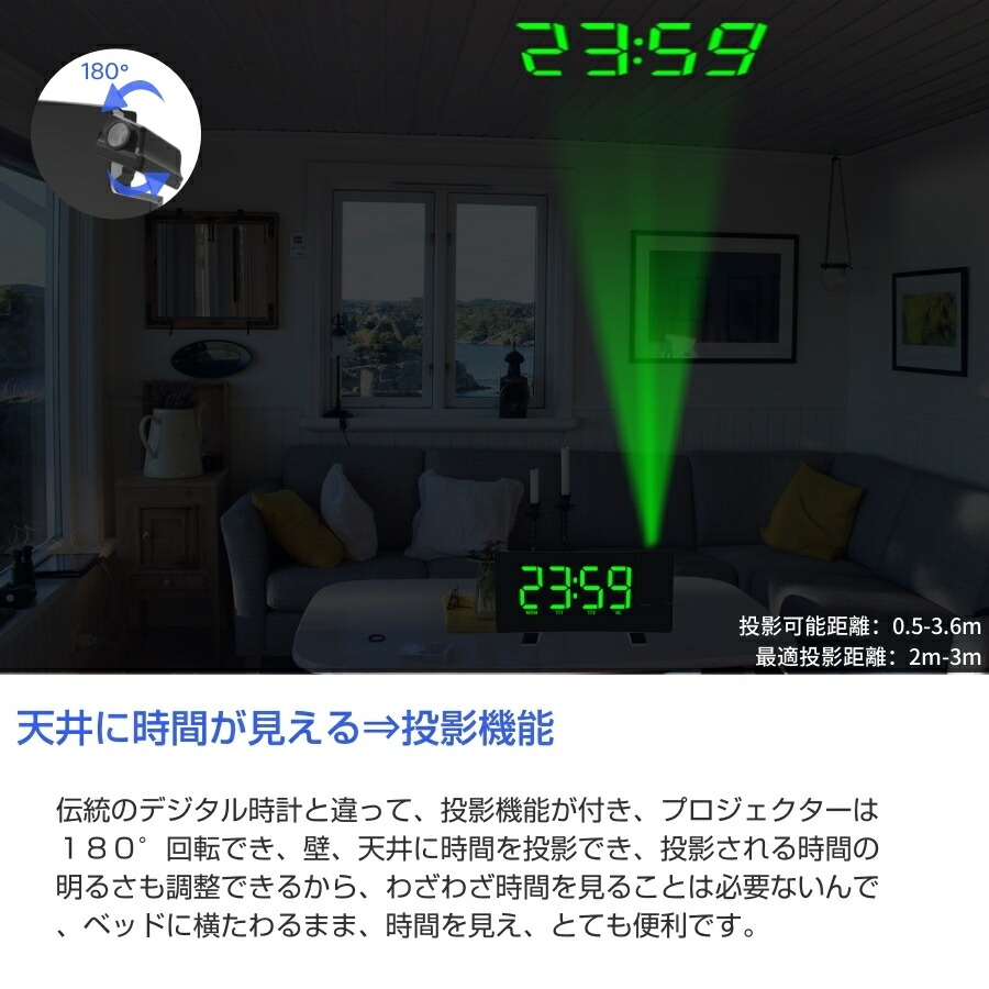 プロジェクタークロック 6