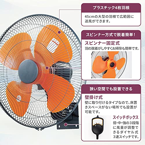 壁掛け工場扇 5