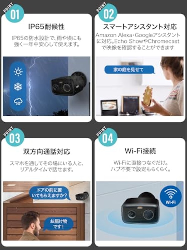 ソーラー給電セキュリティカメラキット 4