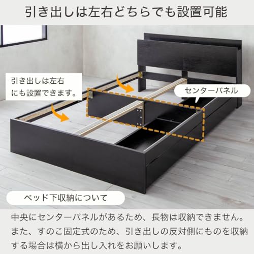 取りに来れる方限定】引き出し付きダブルベッド。