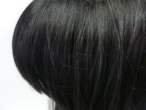 黒髪 ウィッグ ロング ストレート ぱっつん前髪 6