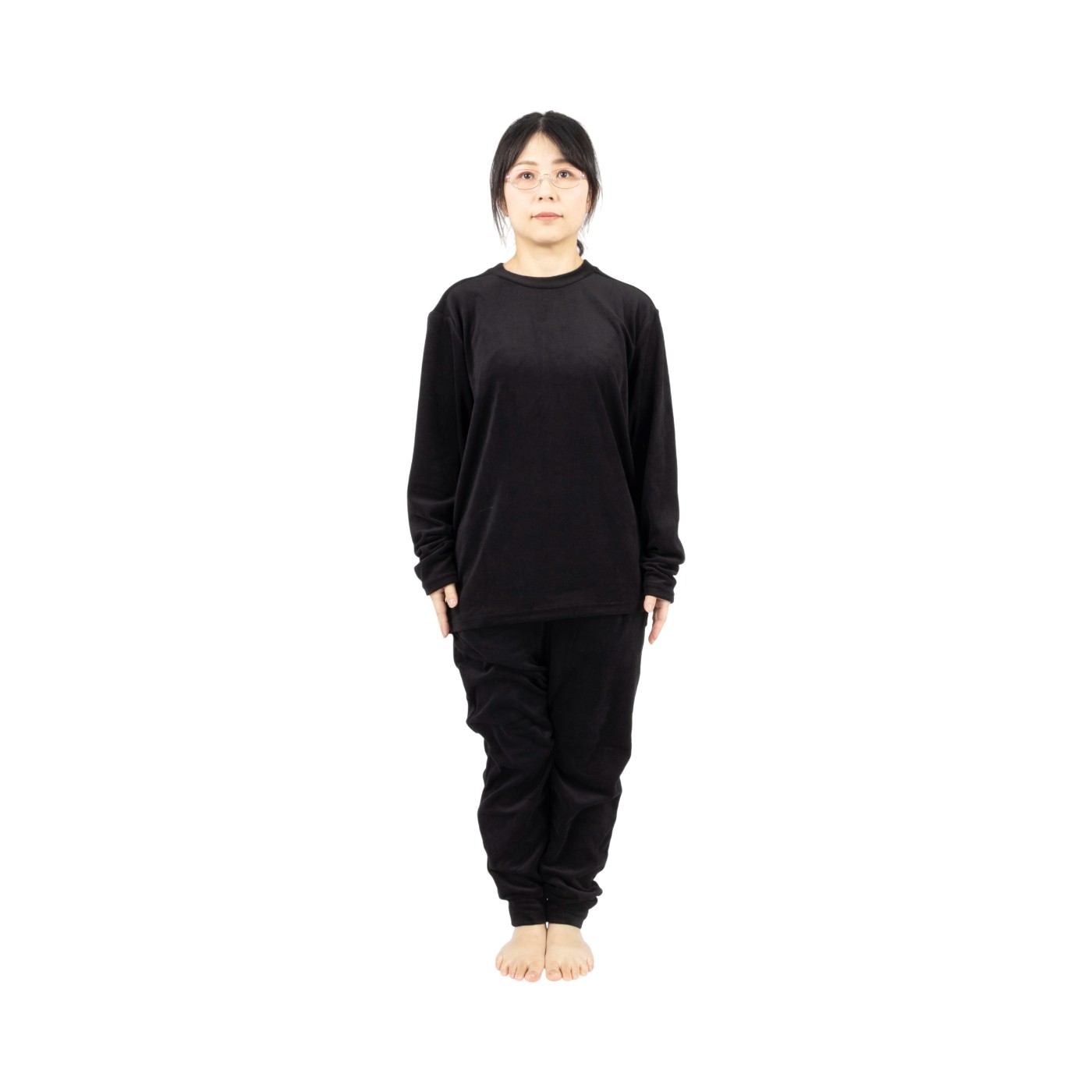 TIGORA SLEEP ユニセックス長袖Tシャツ ベロア素材 3