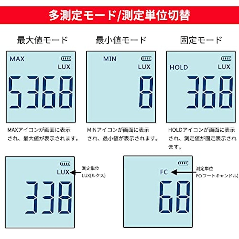 コンパクトデジタル照度計 2