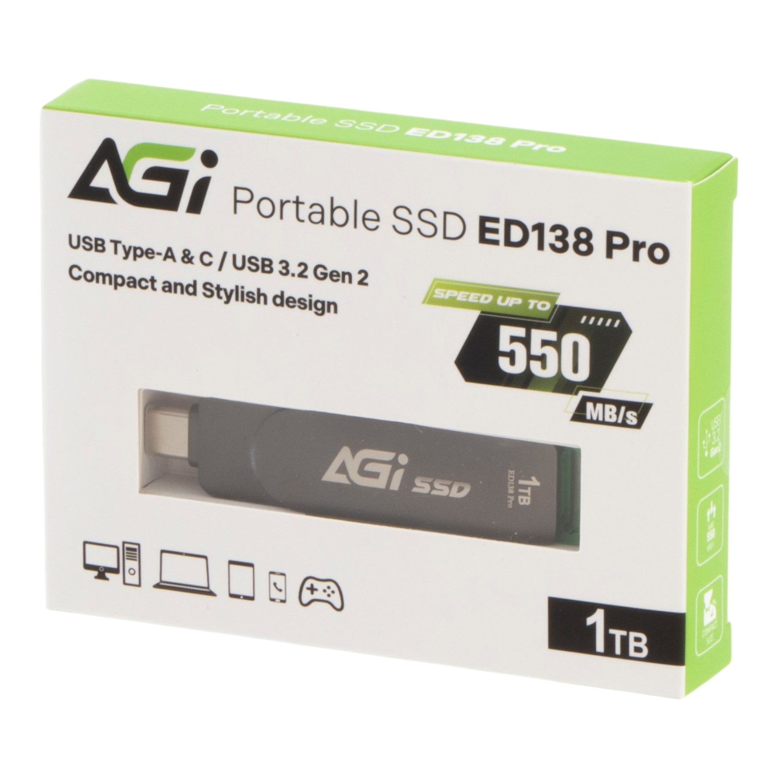 AGI TECHNOLOGY ED138 Pro Portable SSDを検証レビュー！外付けSSDの選び方も紹介 3