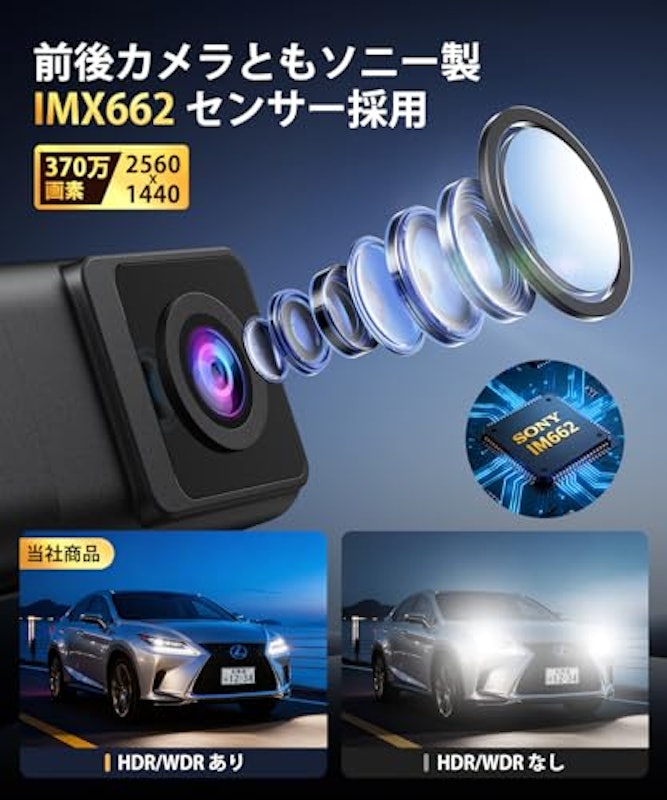 ドライブレコーダー ミラー型 3