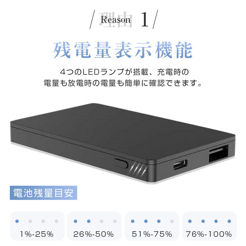 モバイルバッテリー 4