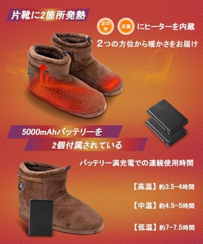 電気スリッパ フットウォーマー 4