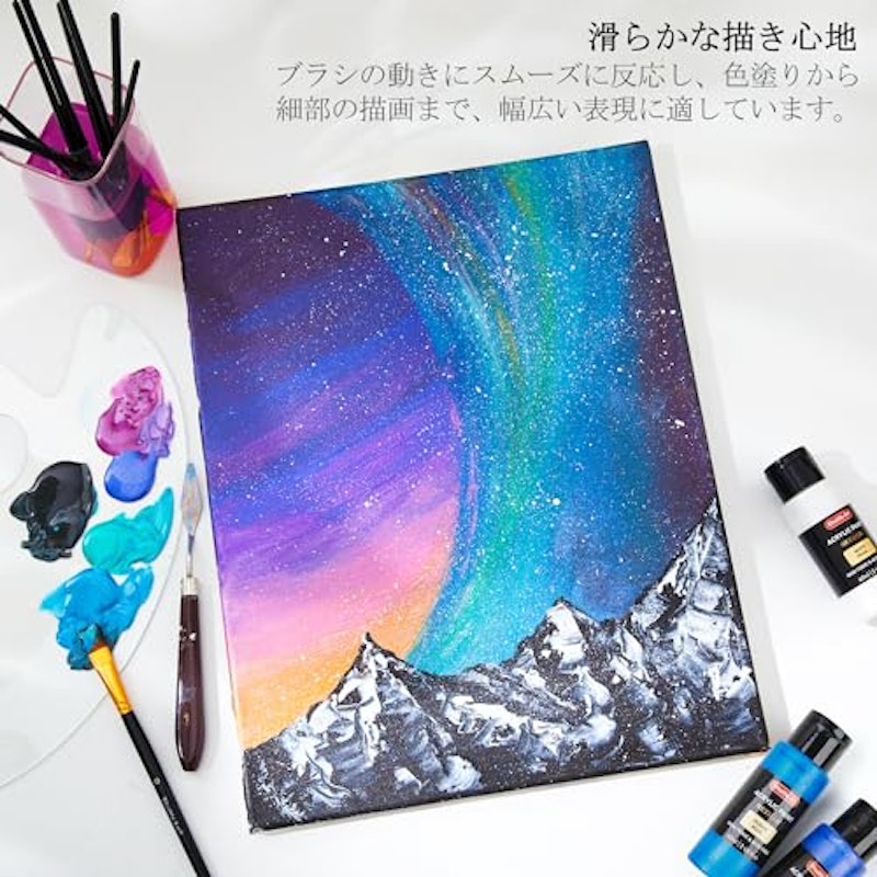 アクリル絵の具 メタリックセット 4