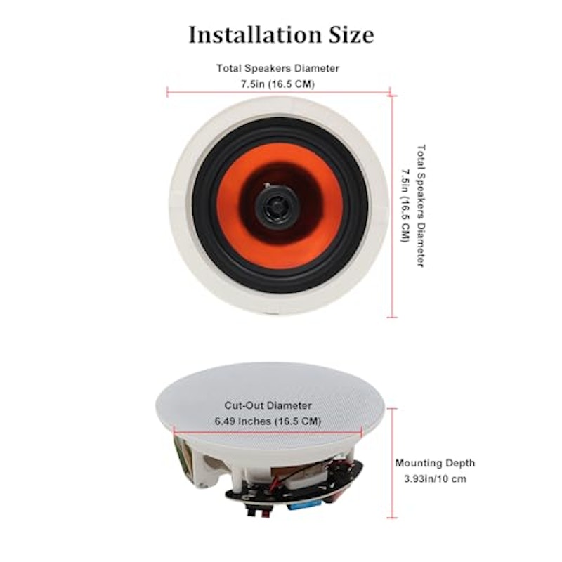 300W Bluetooth 6.5インチ 5