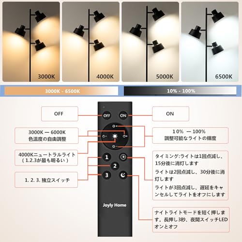 LEDフロアスタンドライト 3