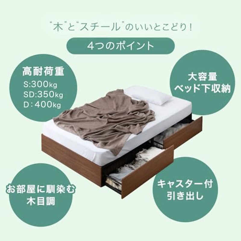 収納付きベッド 2