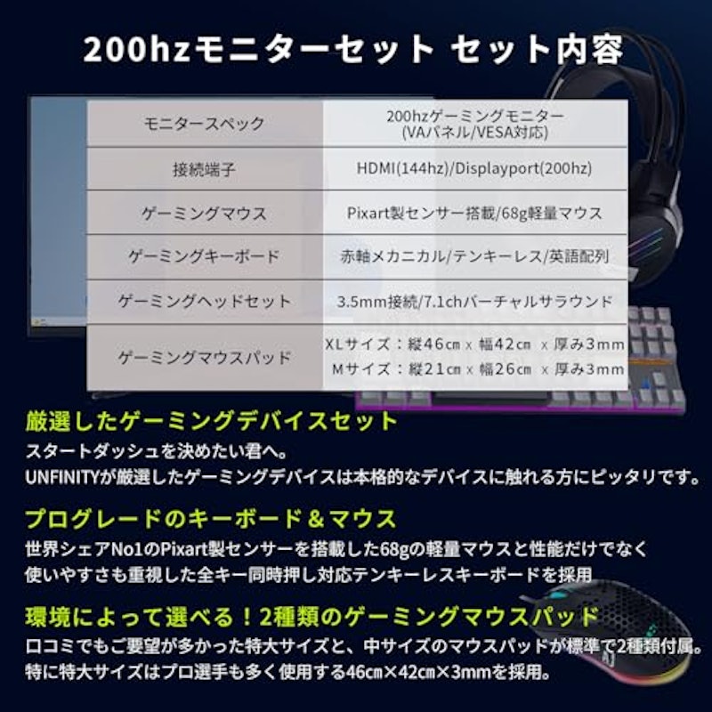 デスクトップ ゲーミング PC セット 3