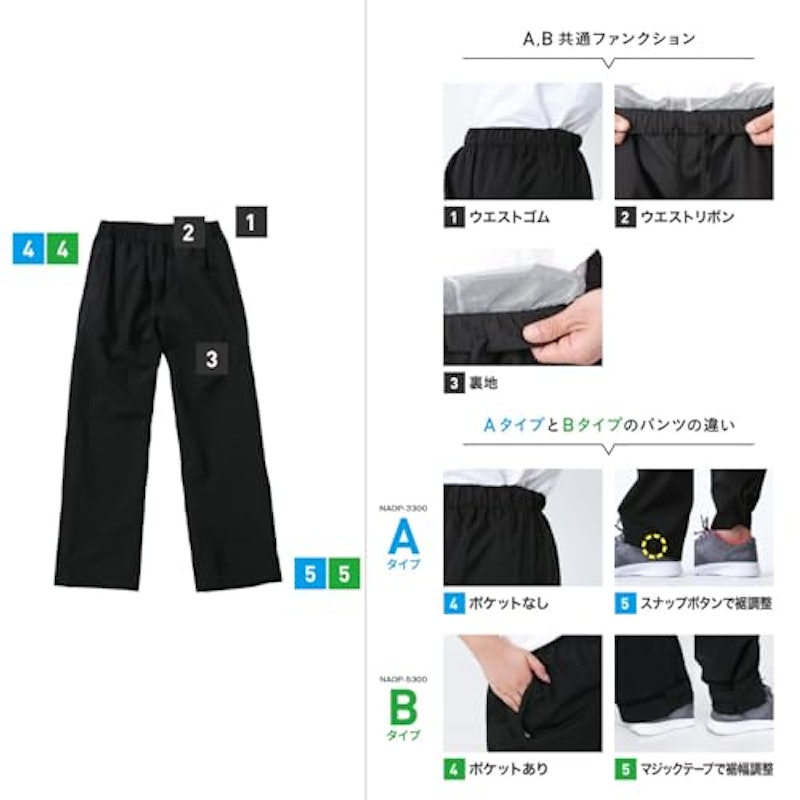 レインウェア上下セット 4