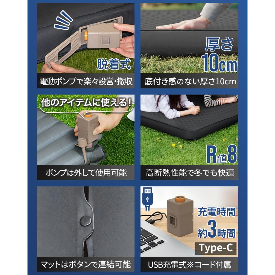 キャンプマット セミダブル 3