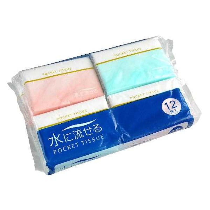 水に流せるポケットティッシュ 1