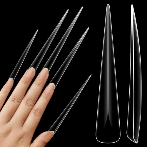Extra Super Extreme Long Stiletto Nail Tips 1