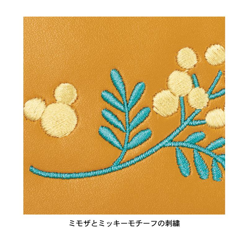 ワンポイント刺繍のギャルソン長財布 4