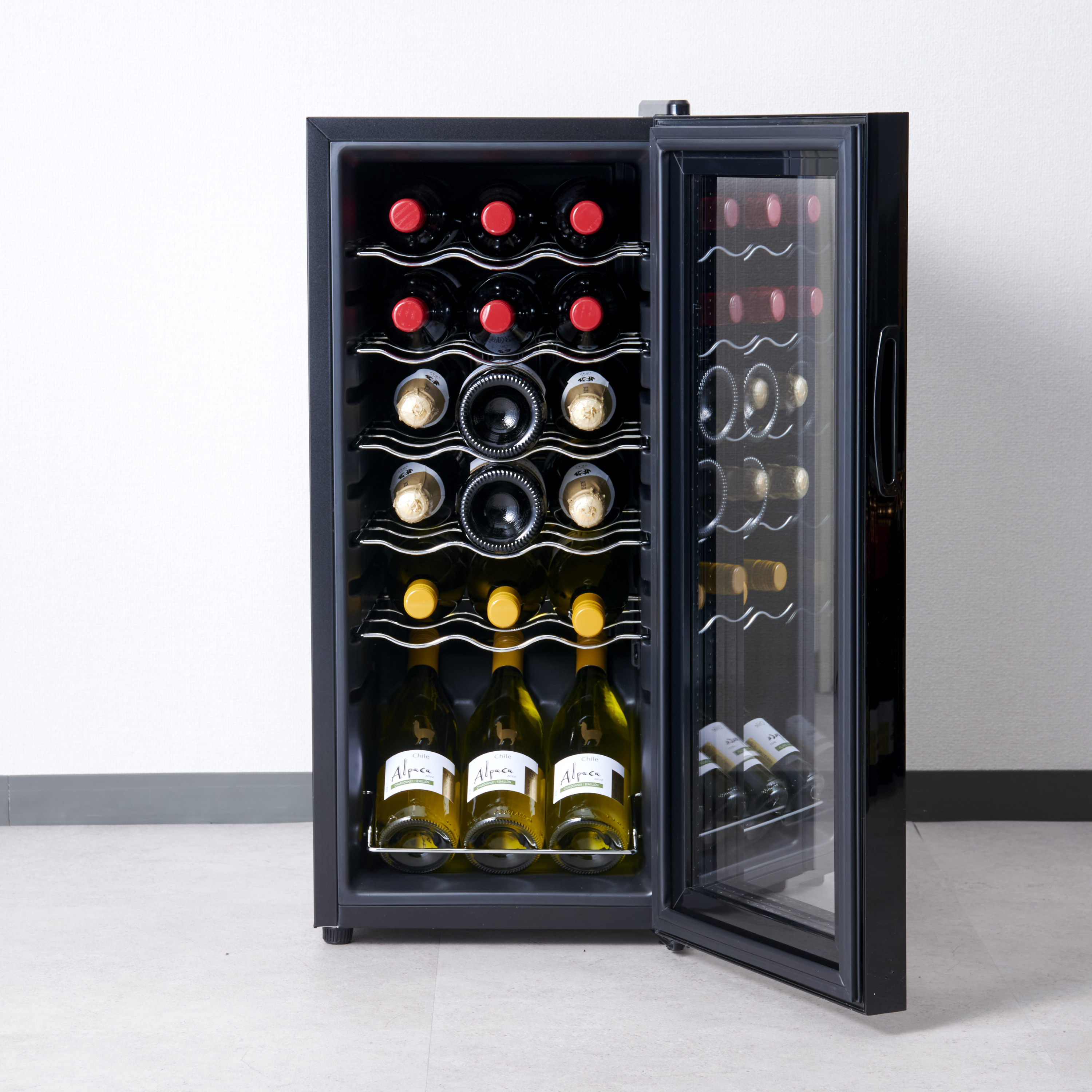 WIE 圧縮式 ワインセラー WIWCJC18BADX 18本 53L WIE ワインセラー 18本 53L 圧縮式｜UVカットWIWCJC18BADX