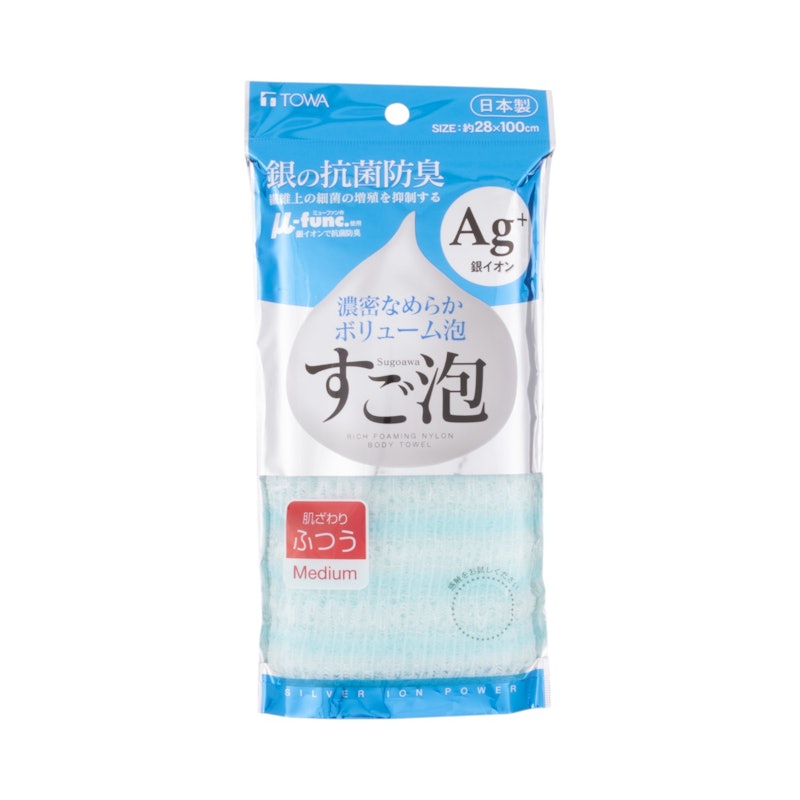 すご泡 銀抗菌ナイロンタオル 1