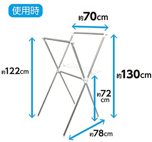 簡単組立ステンレス室内物干し 5