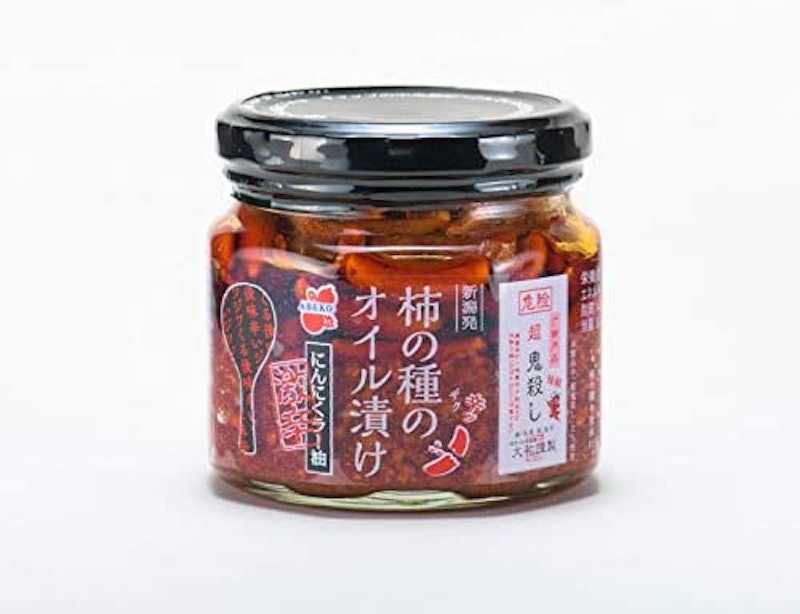 柿の種のオイル漬け 激辛にんにくラー油 1