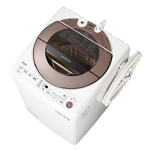 SHARP】全自動縦型洗濯機 乾燥機付き - 生活家電