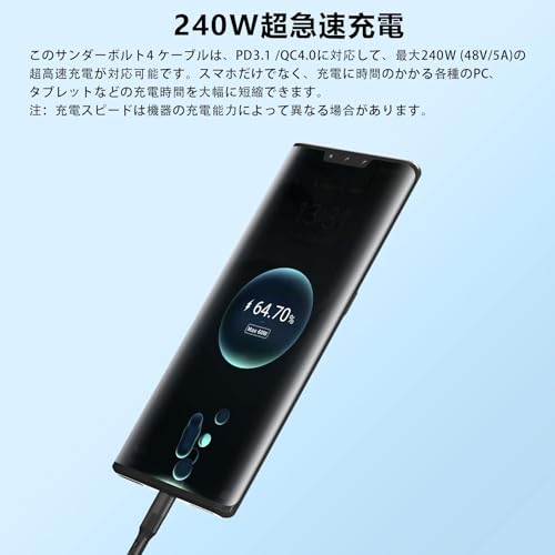 Thunderbolt 4 ケーブル 3