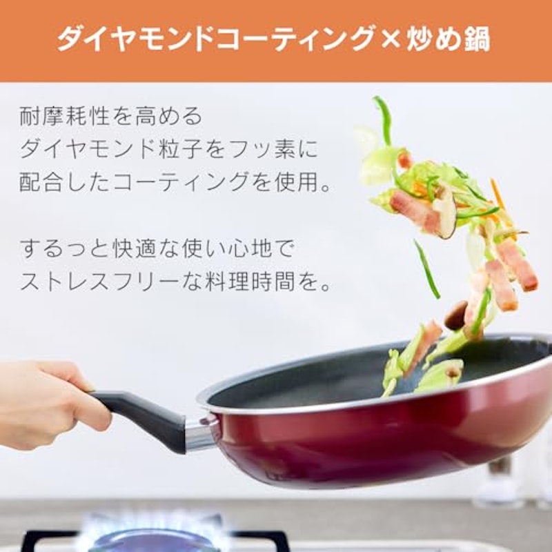 ダイヤモンドコートパン 28cm 3