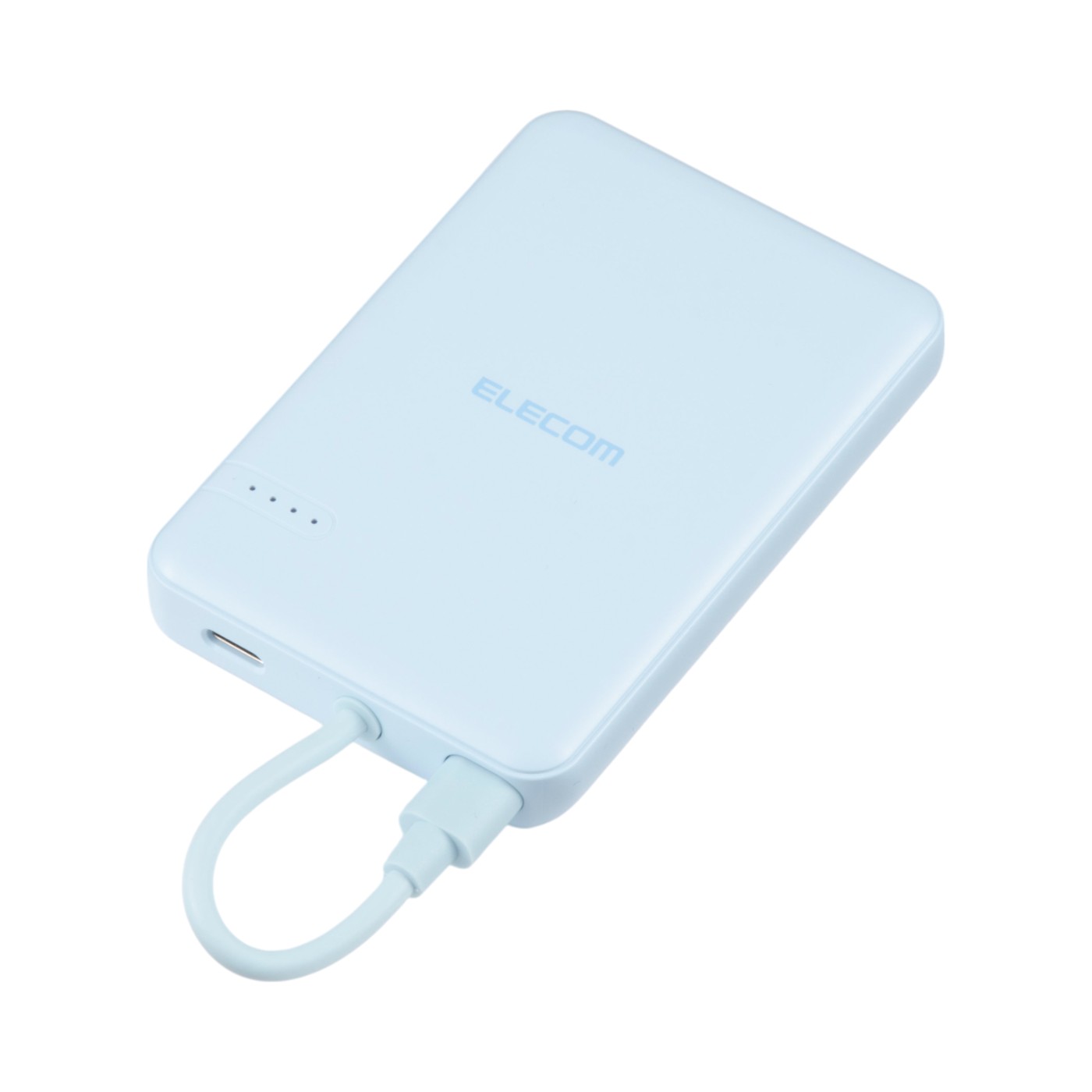 エレコム USB Type-Cケーブル一体 モバイルバッテリー DE-C62-5000BUを検証レビュー！モバイルバッテリーの選び方も紹介 1