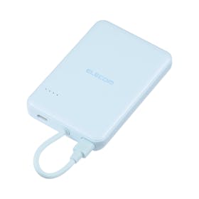 エレコム USB Type-Cケーブル一体 モバイルバッテリー DE-C62-5000BUを検証レビュー!モバイルバッテリーの選び方も紹介 1