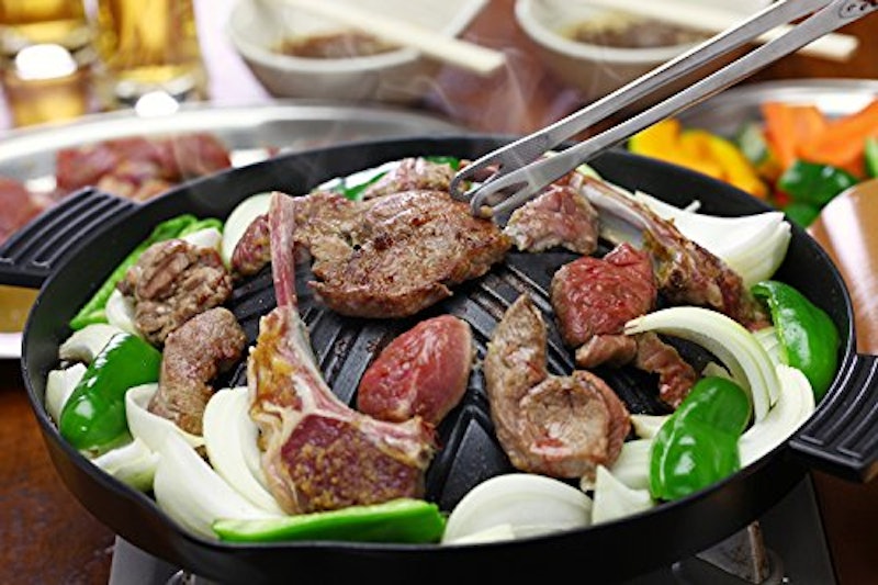 ヘルシージンギス館 ふっ素加工アルミ鋳物製ジンギスカン鍋 2