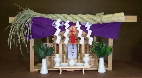 青い実取らずのワラから作った 神棚用 しめ縄 4