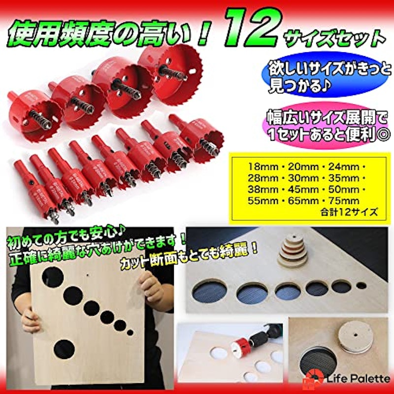 バイメタル ホルソー セット 3