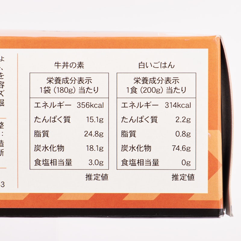 レスキューフーズ 一食ボックス 牛丼 4