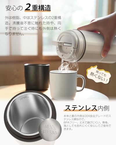 ポータブル 電気ケトル 6
